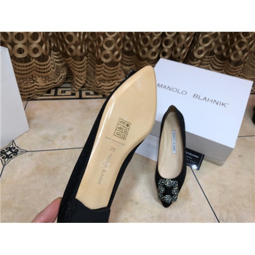 Cheap Manolo Blahnik Flat Shoes For Women #463748 Replica Wholesale [$75.00 USD] [ITEM#463748] on Replica Manolo Blahnik Flat Shoes