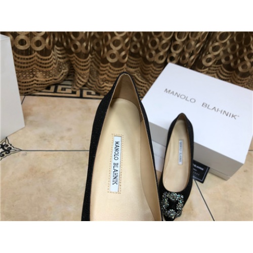 Cheap Manolo Blahnik Flat Shoes For Women #463748 Replica Wholesale [$75.00 USD] [ITEM#463748] on Replica Manolo Blahnik Flat Shoes