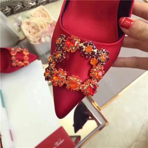 Cheap Roger Vivier High-Heeled Shoes For Women #463756 Replica Wholesale [$75.00 USD] [ITEM#463756] on Replica Roger Vivier High-Heeled Shoes