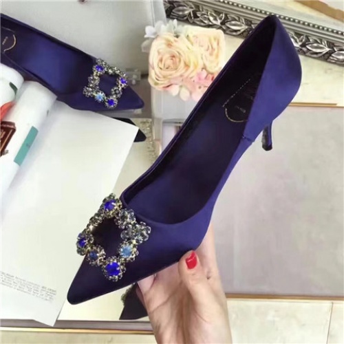 Cheap Roger Vivier High-Heeled Shoes For Women #463757 Replica Wholesale [$75.00 USD] [ITEM#463757] on Replica Roger Vivier High-Heeled Shoes