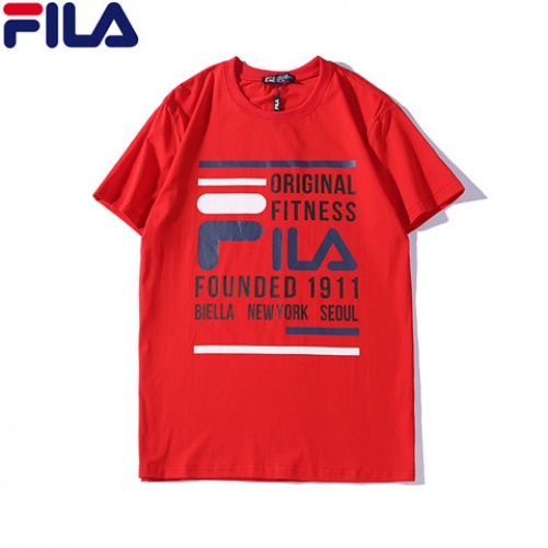 Cheap FILA T-Shirts Short Sleeved For Men #464022 Replica Wholesale [$29.00 USD] [ITEM#464022] on Replica FILA T-Shirts