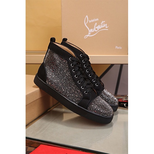 Cheap Christian Louboutin CL High Tops Shoes For Men #464160 Replica Wholesale [$80.00 USD] [ITEM#464160] on Replica Christian Louboutin High Top Shoes