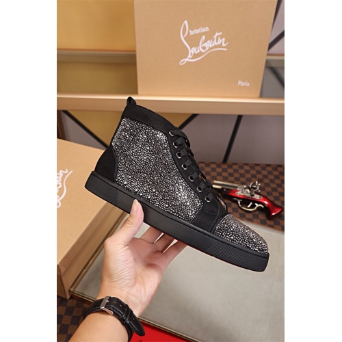Cheap Christian Louboutin CL High Tops Shoes For Men #464160 Replica Wholesale [$80.00 USD] [ITEM#464160] on Replica Christian Louboutin High Top Shoes