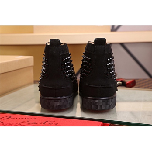 Cheap Christian Louboutin CL High Tops Shoes For Men #464164 Replica Wholesale [$80.00 USD] [ITEM#464164] on Replica Christian Louboutin High Top Shoes