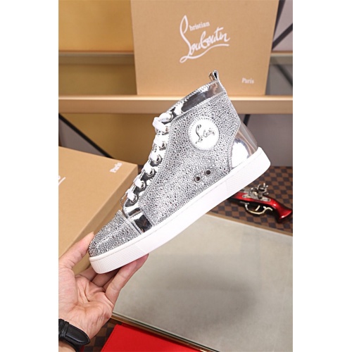 Cheap Christian Louboutin CL High Tops Shoes For Women #464229 Replica Wholesale [$80.00 USD] [ITEM#464229] on Replica Christian Louboutin High Top Shoes