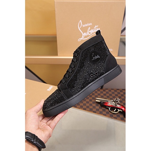 Cheap Christian Louboutin CL High Tops Shoes For Women #464230 Replica Wholesale [$80.00 USD] [ITEM#464230] on Replica Christian Louboutin High Top Shoes