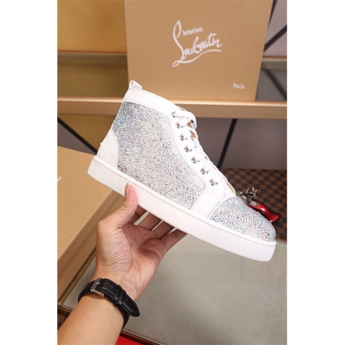 Cheap Christian Louboutin CL High Tops Shoes For Women #464243 Replica Wholesale [$80.00 USD] [ITEM#464243] on Replica Christian Louboutin High Top Shoes