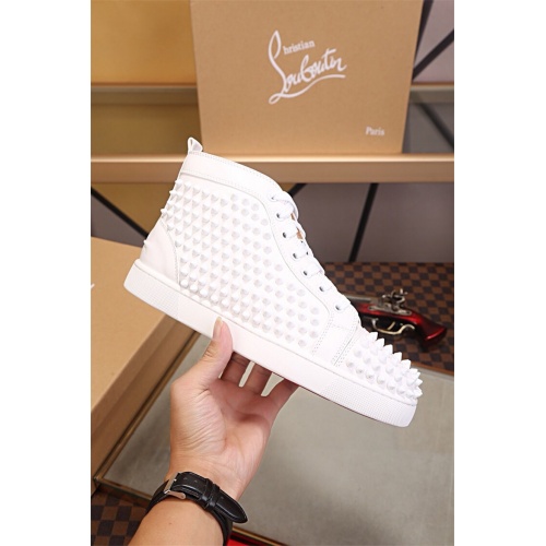 Cheap Christian Louboutin CL High Tops Shoes For Women #464248 Replica Wholesale [$80.00 USD] [ITEM#464248] on Replica Christian Louboutin High Top Shoes