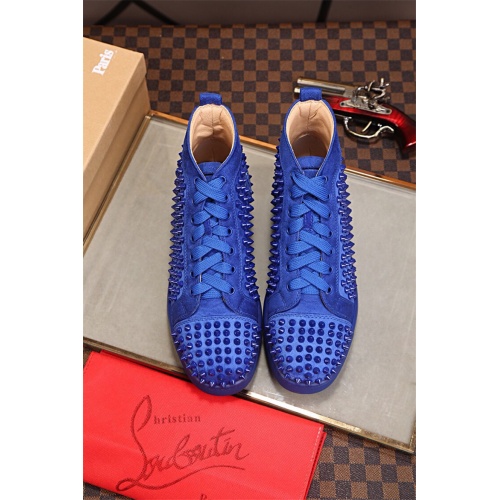 Cheap Christian Louboutin CL High Tops Shoes For Women #464250 Replica Wholesale [$80.00 USD] [ITEM#464250] on Replica Christian Louboutin High Top Shoes