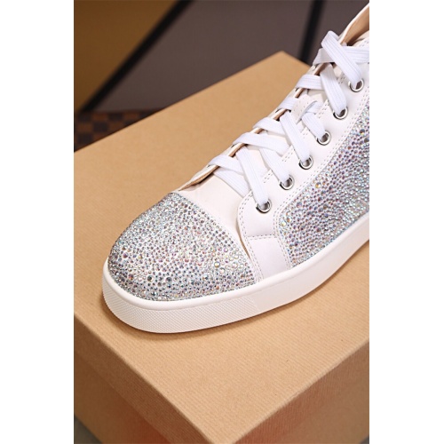 Cheap Christian Louboutin CL High Tops Shoes For Women #464256 Replica Wholesale [$129.00 USD] [ITEM#464256] on Replica Christian Louboutin High Top Shoes