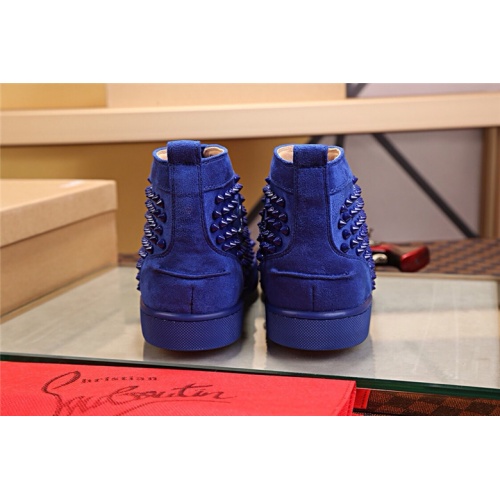 Cheap Christian Louboutin CL High Tops Shoes For Women #464261 Replica Wholesale [$129.00 USD] [ITEM#464261] on Replica Christian Louboutin High Top Shoes