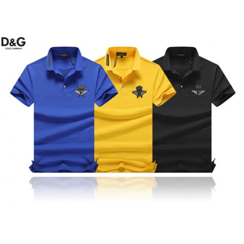 Cheap Dolce &amp; Gabbana D&amp;G T-Shirts Short Sleeved For Men #464470 Replica Wholesale [$34.00 USD] [ITEM#464470] on Replica Dolce &amp; Gabbana D&amp;G T-Shirts