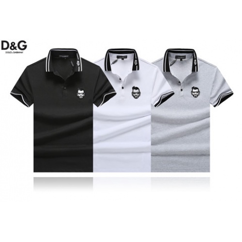 Cheap Dolce &amp; Gabbana D&amp;G T-Shirts Short Sleeved For Men #464477 Replica Wholesale [$34.00 USD] [ITEM#464477] on Replica Dolce &amp; Gabbana D&amp;G T-Shirts