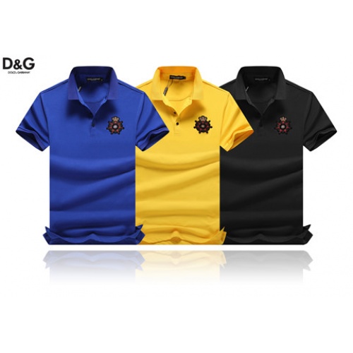 Cheap Dolce &amp; Gabbana D&amp;G T-Shirts Short Sleeved For Men #464497 Replica Wholesale [$34.00 USD] [ITEM#464497] on Replica Dolce &amp; Gabbana D&amp;G T-Shirts