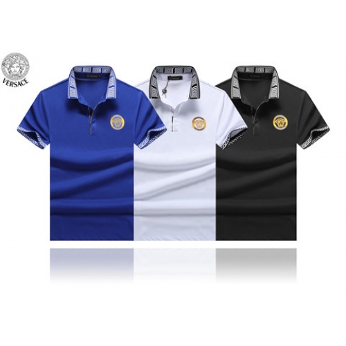 Cheap Versace T-Shirts Short Sleeved For Men #464524 Replica Wholesale [$34.00 USD] [ITEM#464524] on Replica Versace T-Shirts
