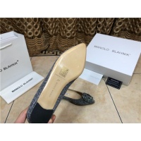 Cheap Manolo Blahnik Flat Shoes For Women #463749 Replica Wholesale [$75.00 USD] [ITEM#463749] on Replica Manolo Blahnik Flat Shoes