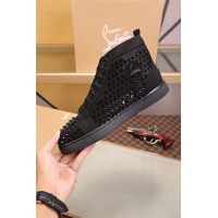 Cheap Christian Louboutin CL High Tops Shoes For Men #464239 Replica Wholesale [$129.00 USD] [ITEM#464239] on Replica Christian Louboutin High Top Shoes