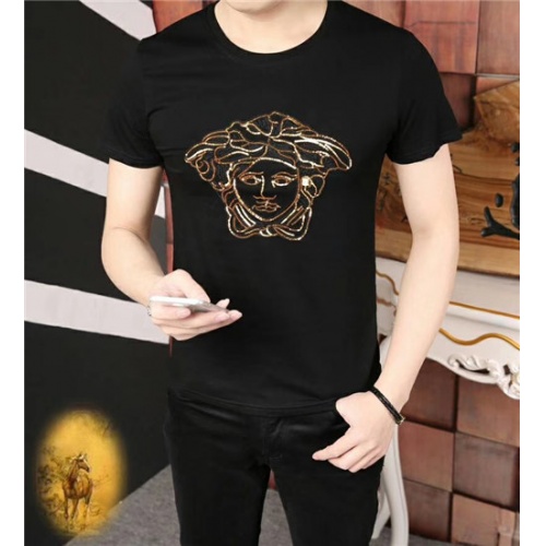 Cheap Versace T-Shirts Short Sleeved For Men #465161 Replica Wholesale [$39.50 USD] [ITEM#465161] on Replica Versace T-Shirts