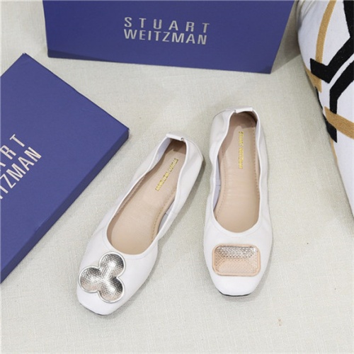 Cheap Stuart Weitzman Flat Shoes For Women #466961 Replica Wholesale [$62.00 USD] [ITEM#466961] on Replica Stuart Weitzman Fashion Shoes