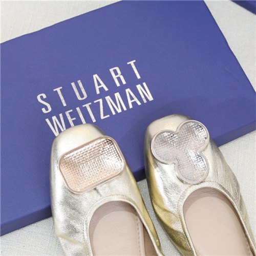 Cheap Stuart Weitzman Flat Shoes For Women #466963 Replica Wholesale [$62.00 USD] [ITEM#466963] on Replica Stuart Weitzman Fashion Shoes