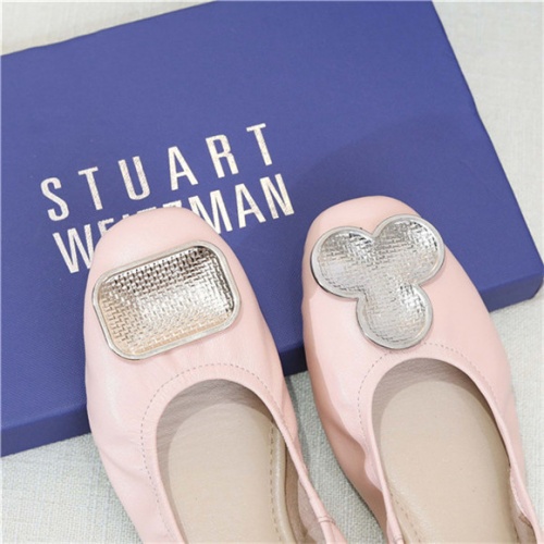 Cheap Stuart Weitzman Flat Shoes For Women #466965 Replica Wholesale [$62.00 USD] [ITEM#466965] on Replica Stuart Weitzman Fashion Shoes