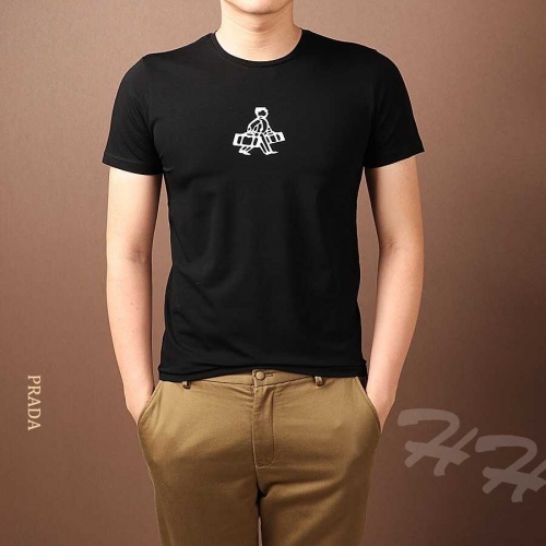 Cheap Prada T-Shirts Short Sleeved For Men #467219 Replica Wholesale [$32.00 USD] [ITEM#467219] on Replica Prada T-Shirts