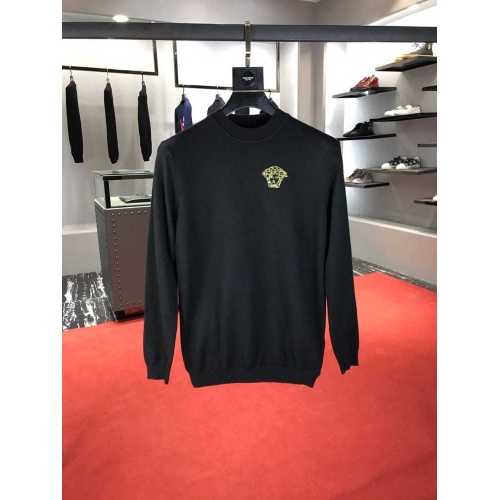 Cheap Versace Sweaters Long Sleeved For Men #467616 Replica Wholesale [$50.00 USD] [ITEM#467616] on Replica Versace Sweaters