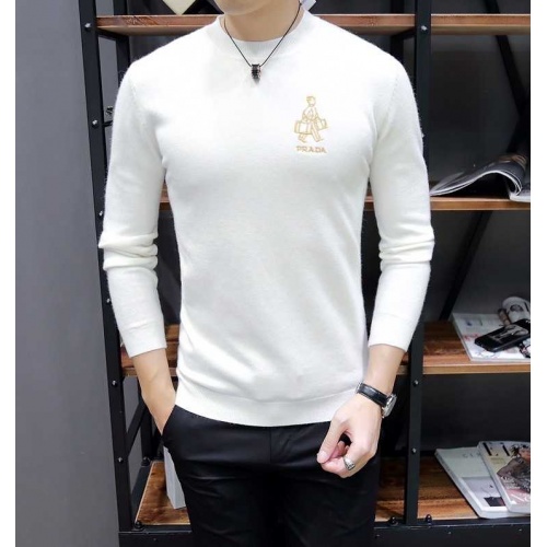 Cheap Prada Sweaters Long Sleeved For Men #467622 Replica Wholesale [$50.00 USD] [ITEM#467622] on Replica Prada Sweater