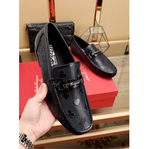 Cheap Salvatore Ferragamo SF Leather Shoes For Men #467960 Replica Wholesale [$78.00 USD] [ITEM#467960] on Replica Salvatore Ferragamo Leather Shoes