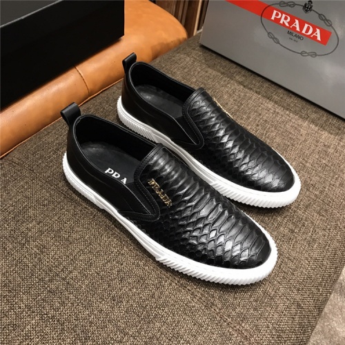 Cheap Prada Casual Shoes For Men #468411 Replica Wholesale [$78.00 USD] [ITEM#468411] on Replica Prada Flat Shoes