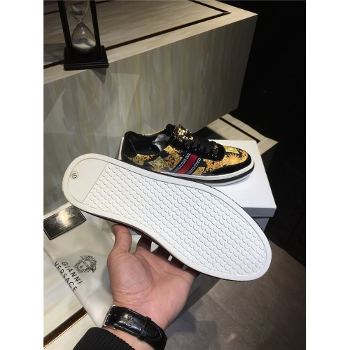 Cheap Versace Casual Shoes For Men #468942 Replica Wholesale [$78.00 USD] [ITEM#468942] on Replica Versace Flat Shoes