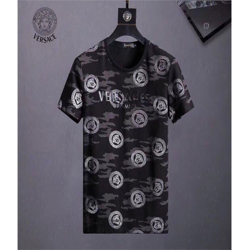 Cheap Versace T-Shirts Short Sleeved For Men #469518 Replica Wholesale [$32.00 USD] [ITEM#469518] on Replica Versace T-Shirts