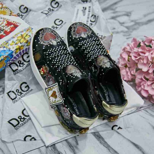 Cheap Dolce&amp;Gabbana DG Casual Shoes For Women #469667 Replica Wholesale [$95.00 USD] [ITEM#469667] on Replica Dolce &amp; Gabbana D&amp;G Casual Shoes