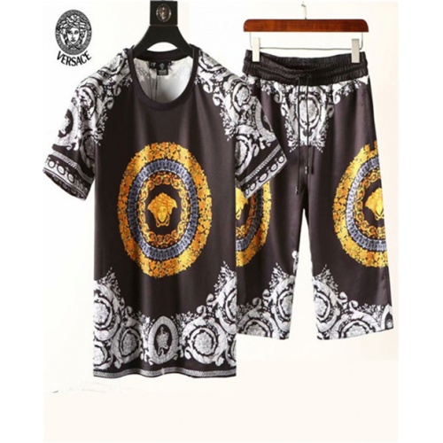 Cheap Versace Tracksuits Short Sleeved For Men #469788 Replica Wholesale [$57.00 USD] [ITEM#469788] on Replica Versace Tracksuits