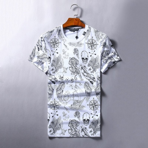 Cheap Philipp Plein PP T-Shirts Short Sleeved For Men #469860 Replica Wholesale [$25.00 USD] [ITEM#469860] on Replica Philipp Plein PP T-Shirts