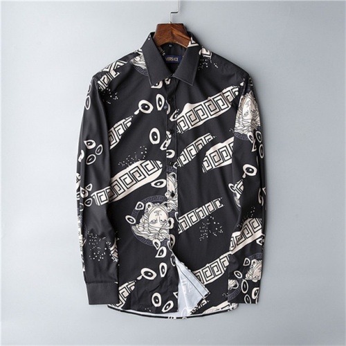 Cheap Versace Shirts Long Sleeved For Men #469983 Replica Wholesale [$39.00 USD] [ITEM#469983] on Replica Versace Shirts