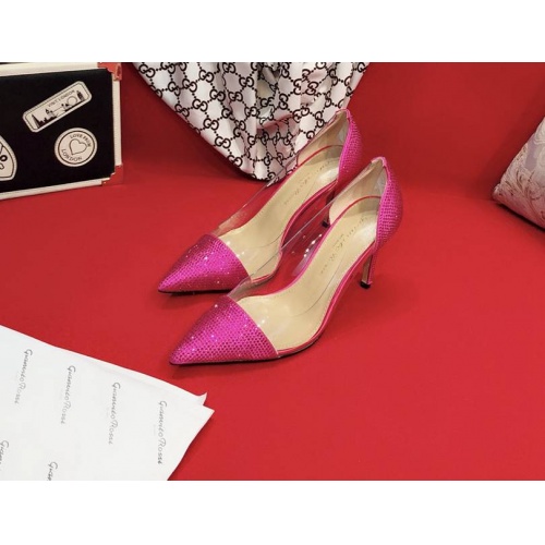 Cheap Gianmarco Lorenzi High-heeled Shoes For Women #470665 Replica Wholesale [$99.00 USD] [ITEM#470665] on Replica Gianmarco Lorenzi High-Heeled Shoes