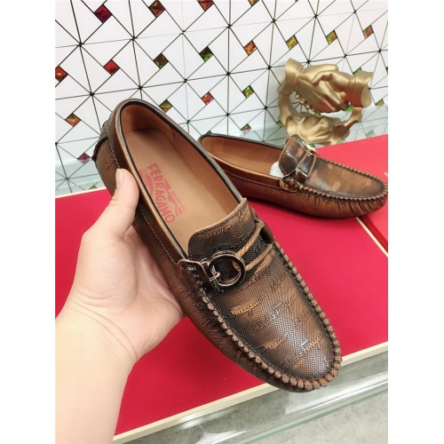 Cheap Salvatore Ferragamo SF Leather Shoes For Men #471841 Replica Wholesale [$78.00 USD] [ITEM#471841] on Replica Salvatore Ferragamo Leather Shoes