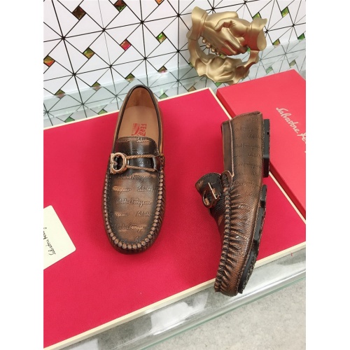 Cheap Salvatore Ferragamo SF Leather Shoes For Men #471841 Replica Wholesale [$78.00 USD] [ITEM#471841] on Replica Salvatore Ferragamo Leather Shoes