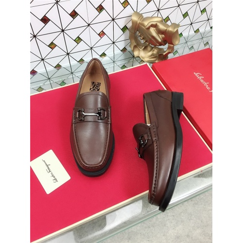 Cheap Salvatore Ferragamo SF Leather Shoes For Men #471842 Replica Wholesale [$78.00 USD] [ITEM#471842] on Replica Salvatore Ferragamo Leather Shoes