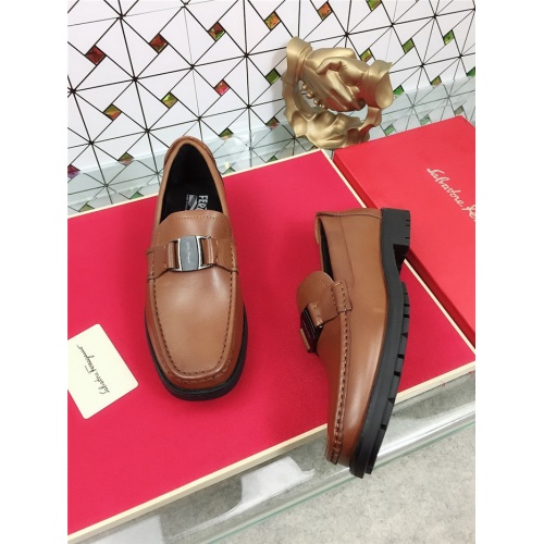 Cheap Salvatore Ferragamo SF Leather Shoes For Men #471844 Replica Wholesale [$78.00 USD] [ITEM#471844] on Replica Salvatore Ferragamo Leather Shoes