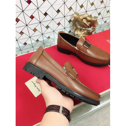 Cheap Salvatore Ferragamo SF Leather Shoes For Men #471844 Replica Wholesale [$78.00 USD] [ITEM#471844] on Replica Salvatore Ferragamo Leather Shoes