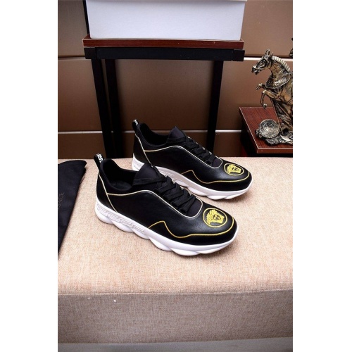 Cheap Versace Casual Shoes For Men #472402 Replica Wholesale [$80.00 USD] [ITEM#472402] on Replica Versace Flat Shoes