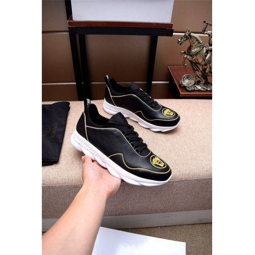Cheap Versace Casual Shoes For Men #472402 Replica Wholesale [$80.00 USD] [ITEM#472402] on Replica Versace Flat Shoes