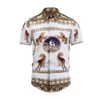 Cheap Versace Shirts Short Sleeved For Men #470379 Replica Wholesale [$40.00 USD] [ITEM#470379] on Replica Versace Shirts