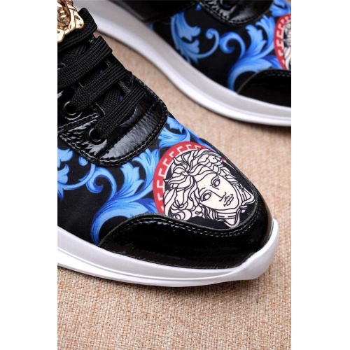 Cheap Versace Casual Shoes For Men #476039 Replica Wholesale [$75.00 USD] [ITEM#476039] on Replica Versace Flat Shoes
