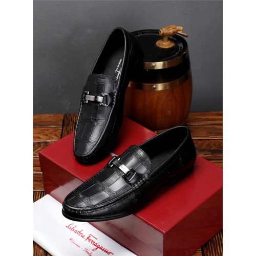 Cheap Salvatore Ferragamo SF Leather Shoes For Men #476115 Replica Wholesale [$75.00 USD] [ITEM#476115] on Replica Salvatore Ferragamo Leather Shoes