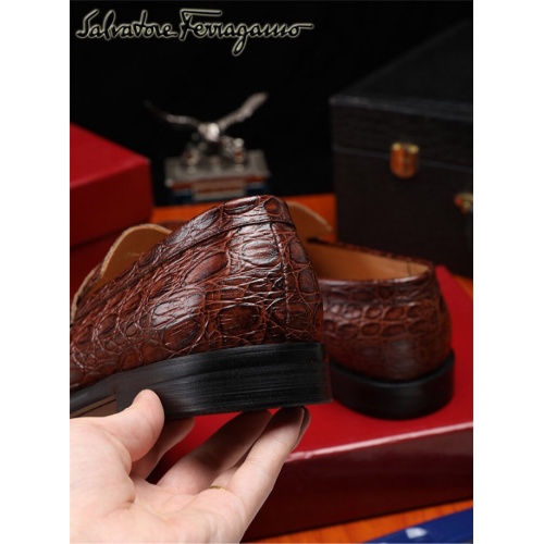 Cheap Salvatore Ferragamo SF Leather Shoes For Men #476121 Replica Wholesale [$95.00 USD] [ITEM#476121] on Replica Salvatore Ferragamo Leather Shoes