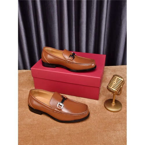 Cheap Salvatore Ferragamo SF Leather Shoes For Men #476129 Replica Wholesale [$88.00 USD] [ITEM#476129] on Replica Salvatore Ferragamo Leather Shoes