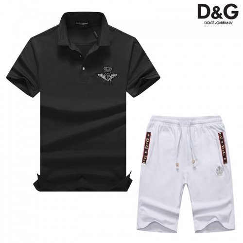 Cheap Dolce &amp; Gabbana D&amp;G Tracksuits Short Sleeved For Men #476646 Replica Wholesale [$54.00 USD] [ITEM#476646] on Replica Dolce &amp; Gabbana D&amp;G Tracksuits